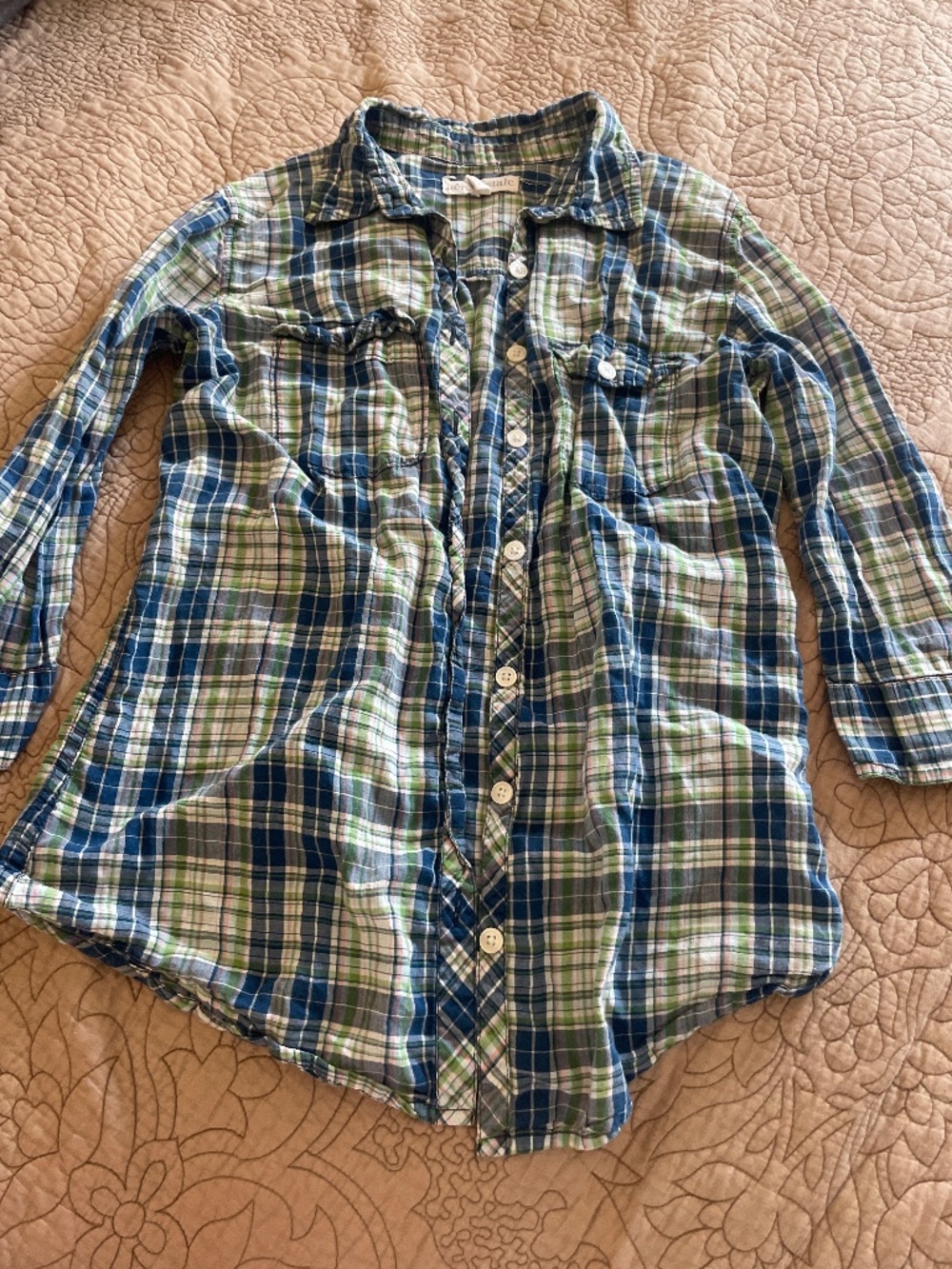 Aeropostale plaid thin button up
